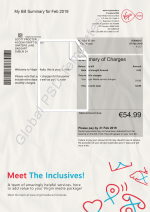 Ireland Utility Bill PSD template