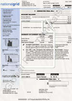 New York Electricity Bill PSD Template