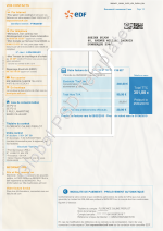 France Utility Bill PSD Template